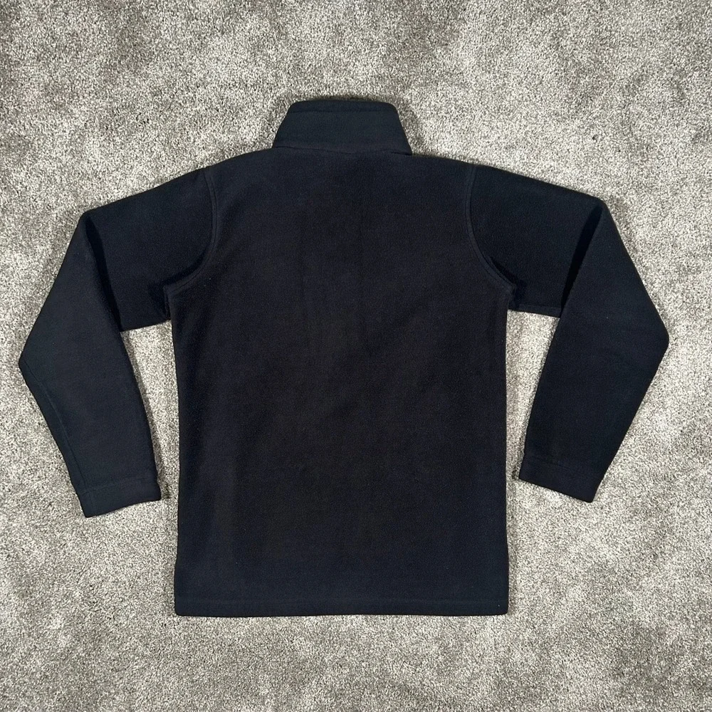 Columbia Boys XL 18/20 Black Full Zip Fleece Jacket Mock Neck Outdoor Layer